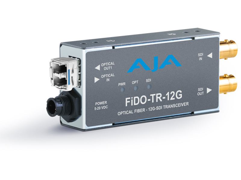AJA Fiber Transceiver max. 12 G-SDI SM FiDO-TR-12G