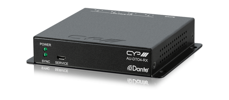 Converter Dante to Audio 4 Channels balanced AU-DTO4-RX