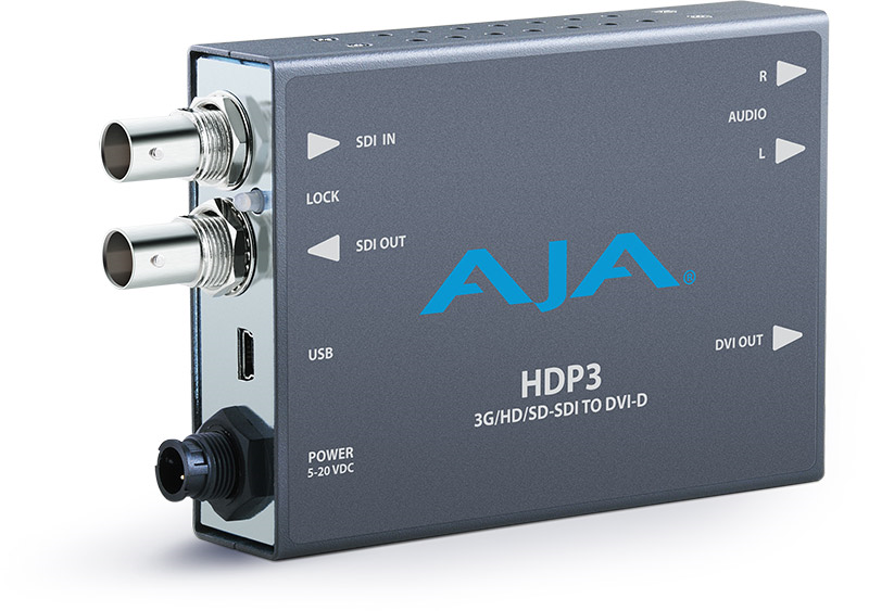 Converter SD-SDI/HD-SDI/3G-SDI to DVI and Audio HDP3