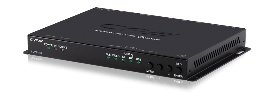 CYP Europe LAN Fiber Transceiver SDVoE 10Gbit HDMI2.0/RS232/IR/USB/ LAN SDV-FTRX