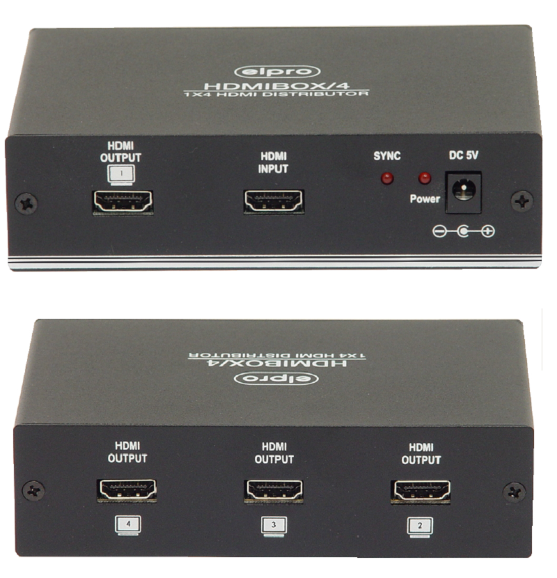 Elpro Video Labs Verteiler HDMI 1 auf 4 HDMIBOX/4