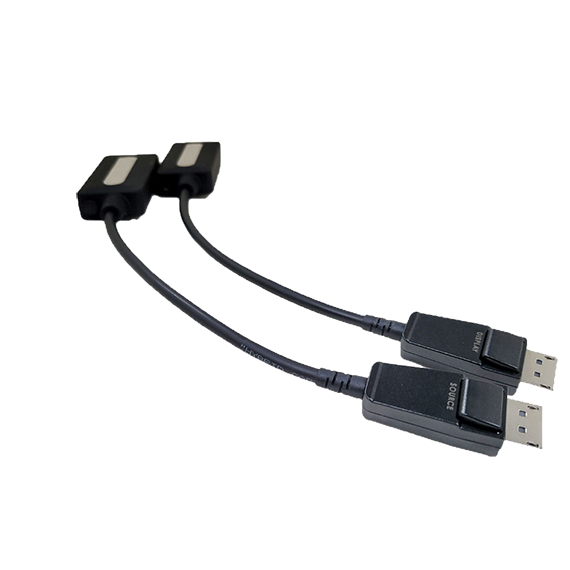 Fiber optic set DisplayPort1.4 UHD, 4K, 8K MM MPO/MTP 200m OMP-DP