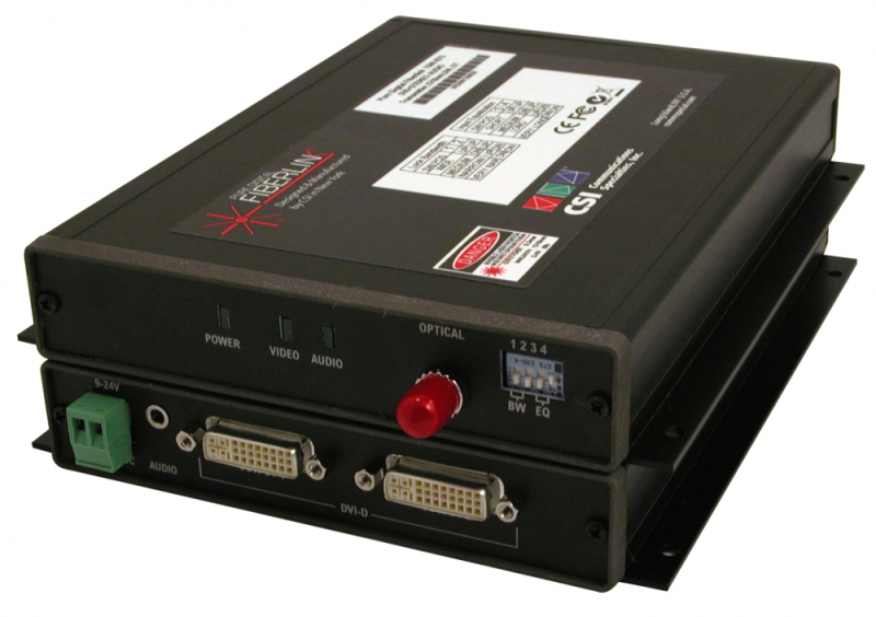 Fiber optic set DVI (WUXGA)/ Stereo Audio SM 1 Faser 7514/15-B7S
