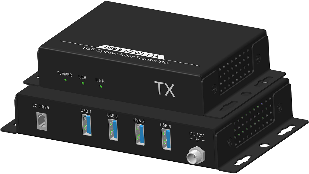 Fiber system USB3.1/ USB2.0/ USB1.1 4 Port 300m MM SCT-USB4-FMM