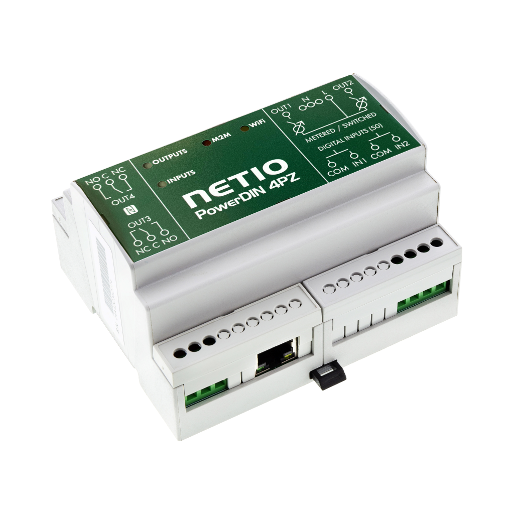 Networked power sockets 4 Port 2xSwitching 2xMetering WLAN PowerDIN 4PZ