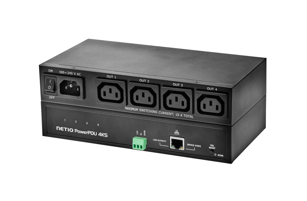 Networked power sockets 4 Port Switching Metering PowerPDU 4KS